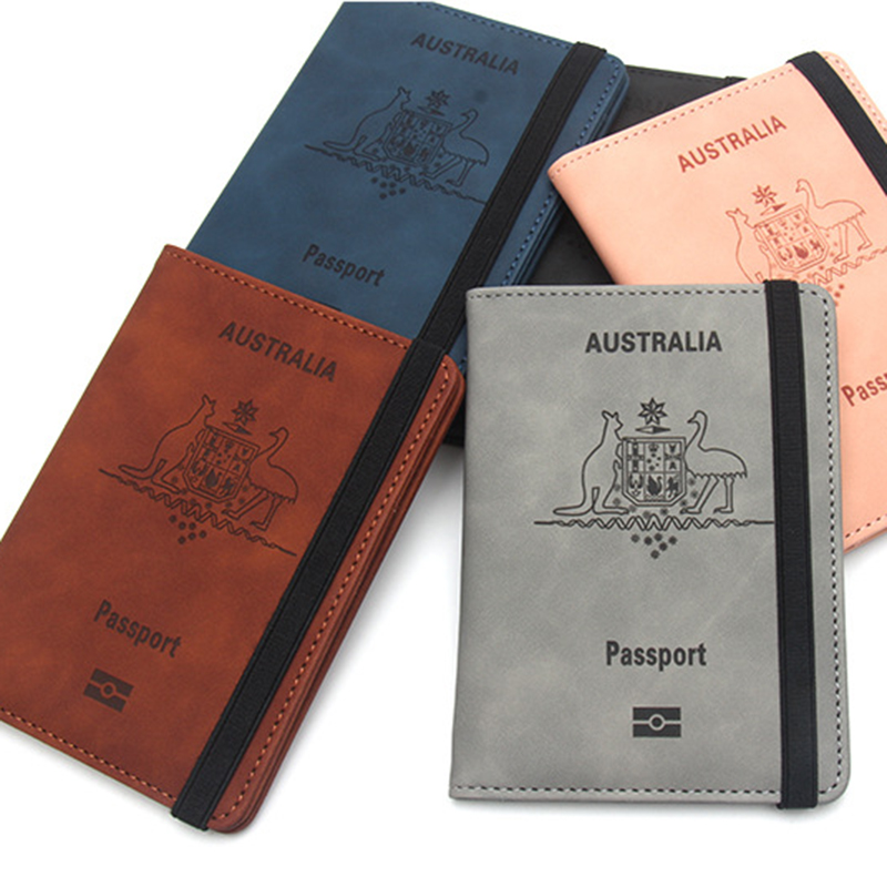 Women'S Accessories Australia - Avustralya pasaport kapağı Rfid seyahat cüzdanı