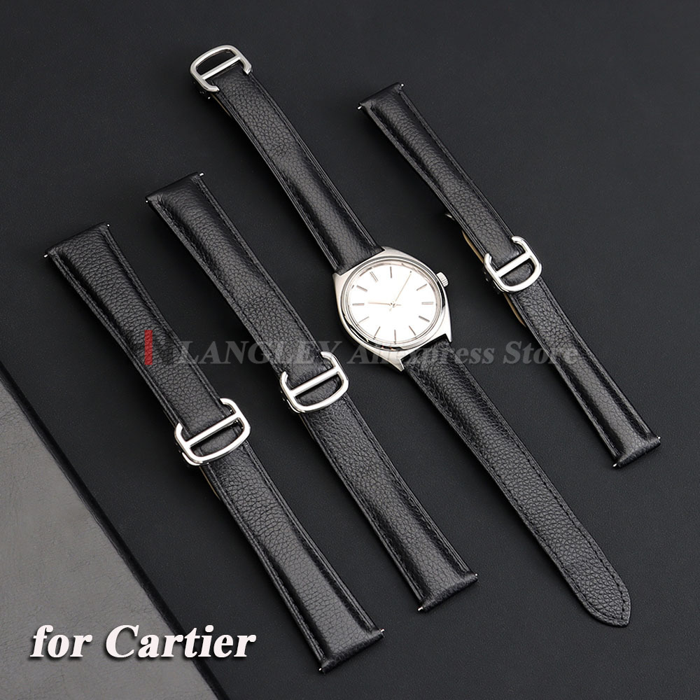 Women'S Accessories Cartier - Hakiki Deri saat kayışı Cartier Tankı