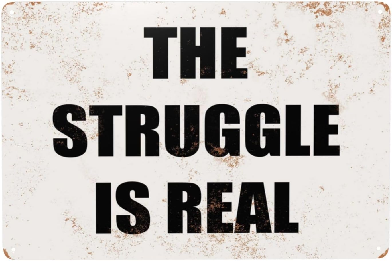 Women Accessories Poster - The Struggle is Real Komik Retro