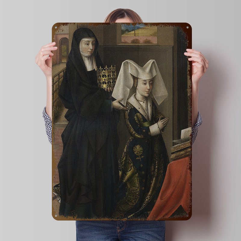 Women Accessories Poster - İki Kadının Dini Resmi Metal Posteri