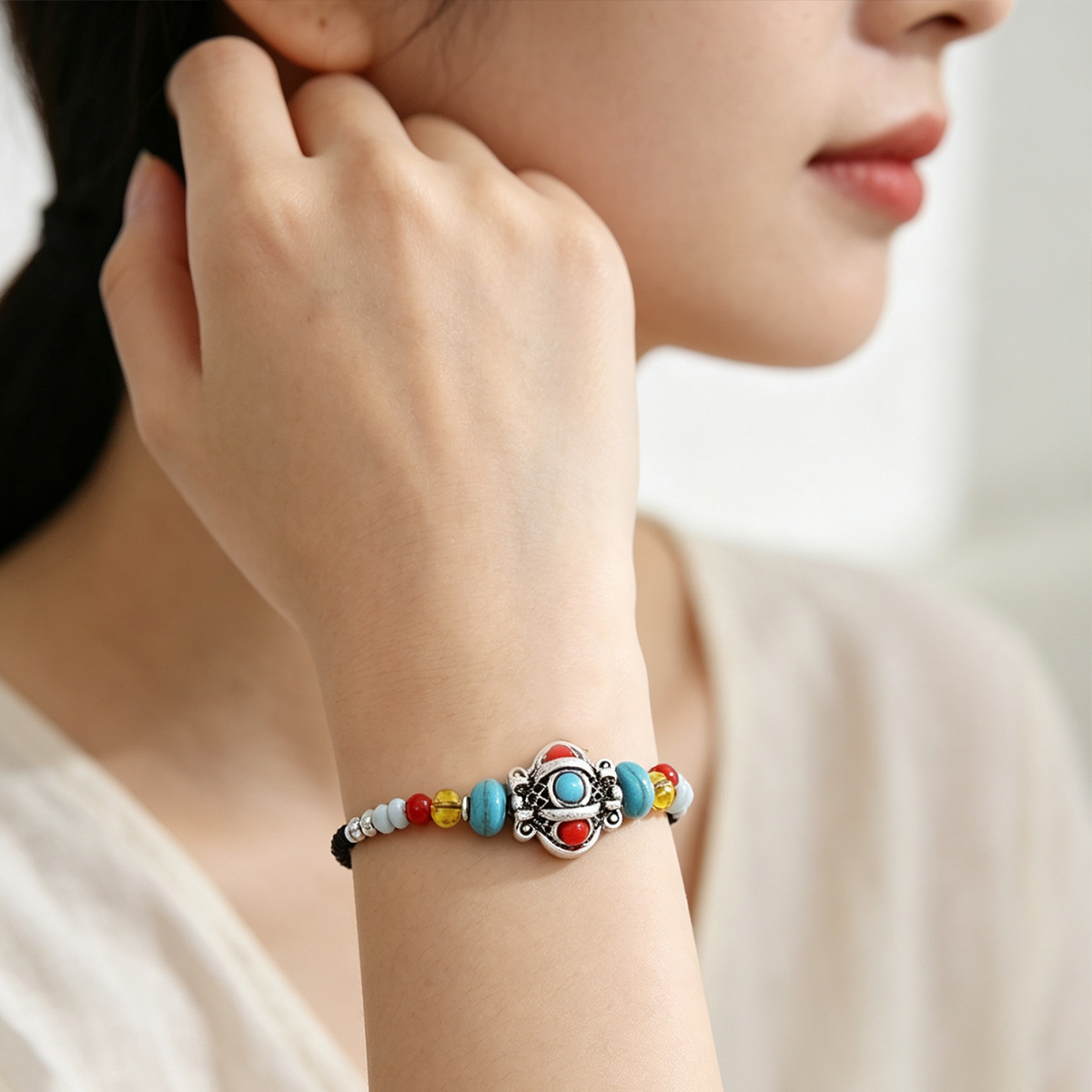 Women Accessories Nepal - Etnik El Yapımı Dokuma Halat Tibet