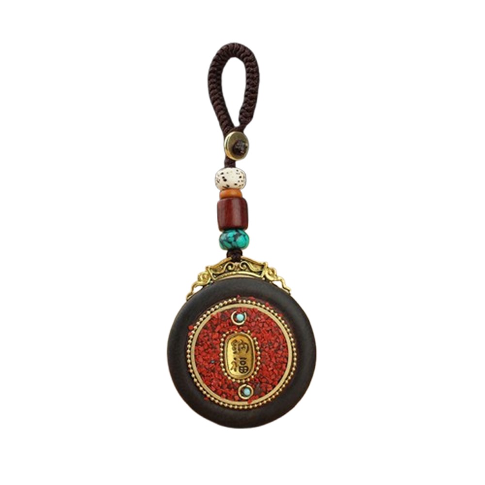Women Accessories Nepal - Etnik Tarzı Abanoz Ahşap Araba Anahtarlık