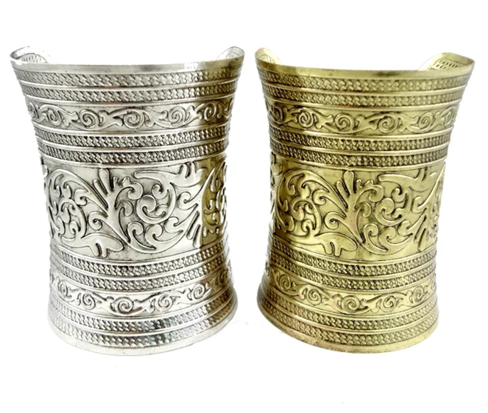 Women Accessories India - Vintage Alaşım Geniş Manşet Bilezik Kadın