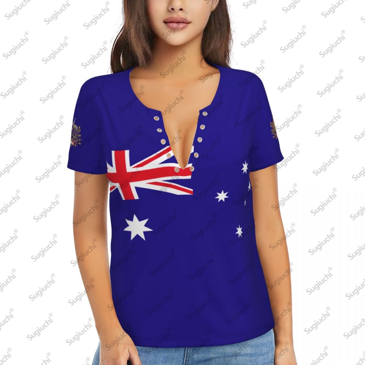 Women'S Accessories Australia - 2025 Avustralya Bayrağı Seksi Derin V