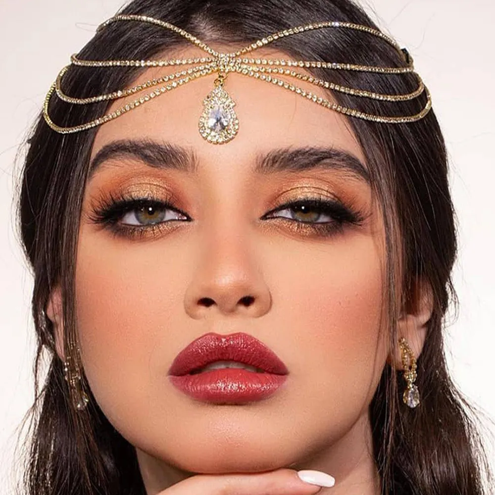 Women Accessories India - XSBODY Boho Gelin Taklidi Kafa Zincir