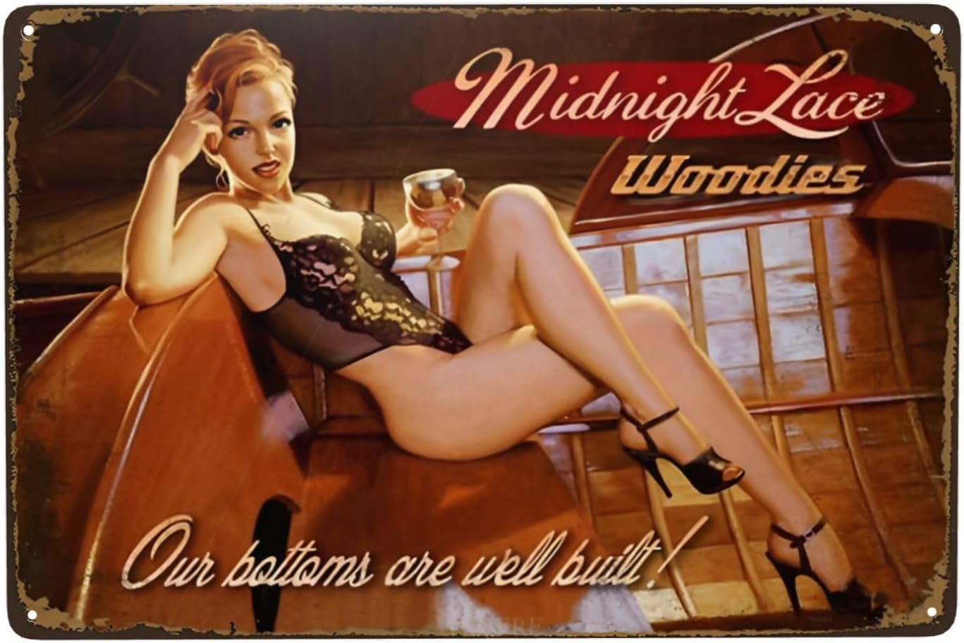 Women Accessories Poster - 1p, Midnight Lace Woodies Pin-up Kız