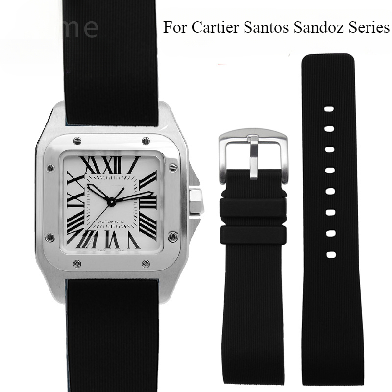 Women'S Accessories Cartier - Siyah Mavi Silikon saat kayışı Cartier