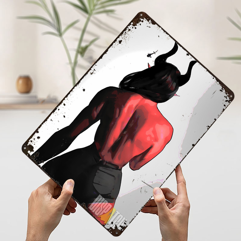 Kırmızı tenli iblis kadın arka - Women Accessories Poster incelemesi ve fiyatı