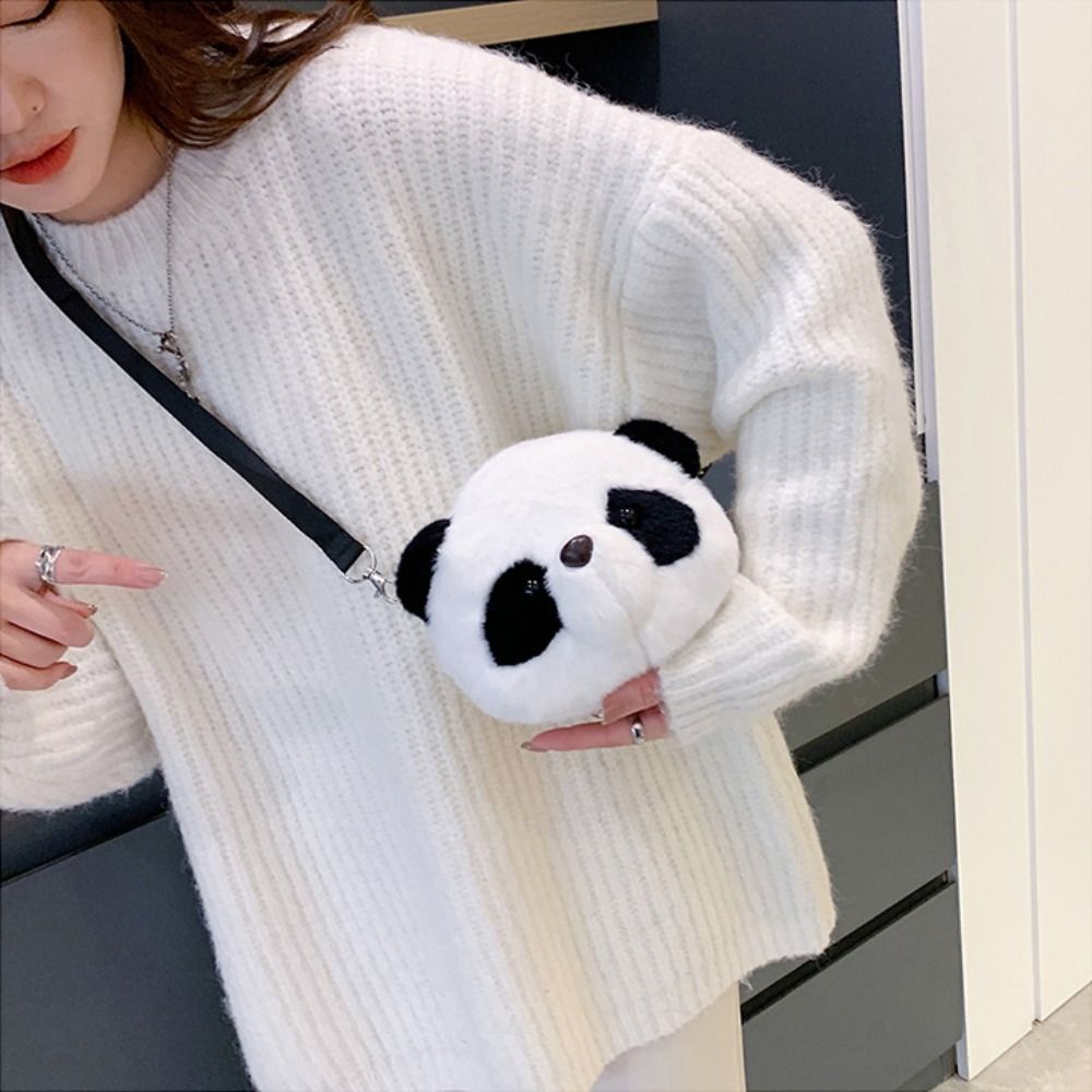 Yeni Yumuşak Tüylü Panda Çapra - Women'S Accessories Purse incelemesi ve fiyatı