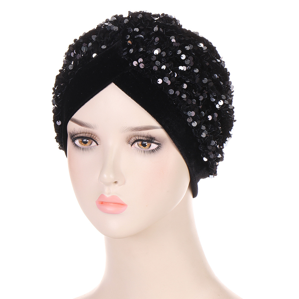Glitter Pullarda Kadife Türban - Women Accessories India incelemesi ve fiyatı