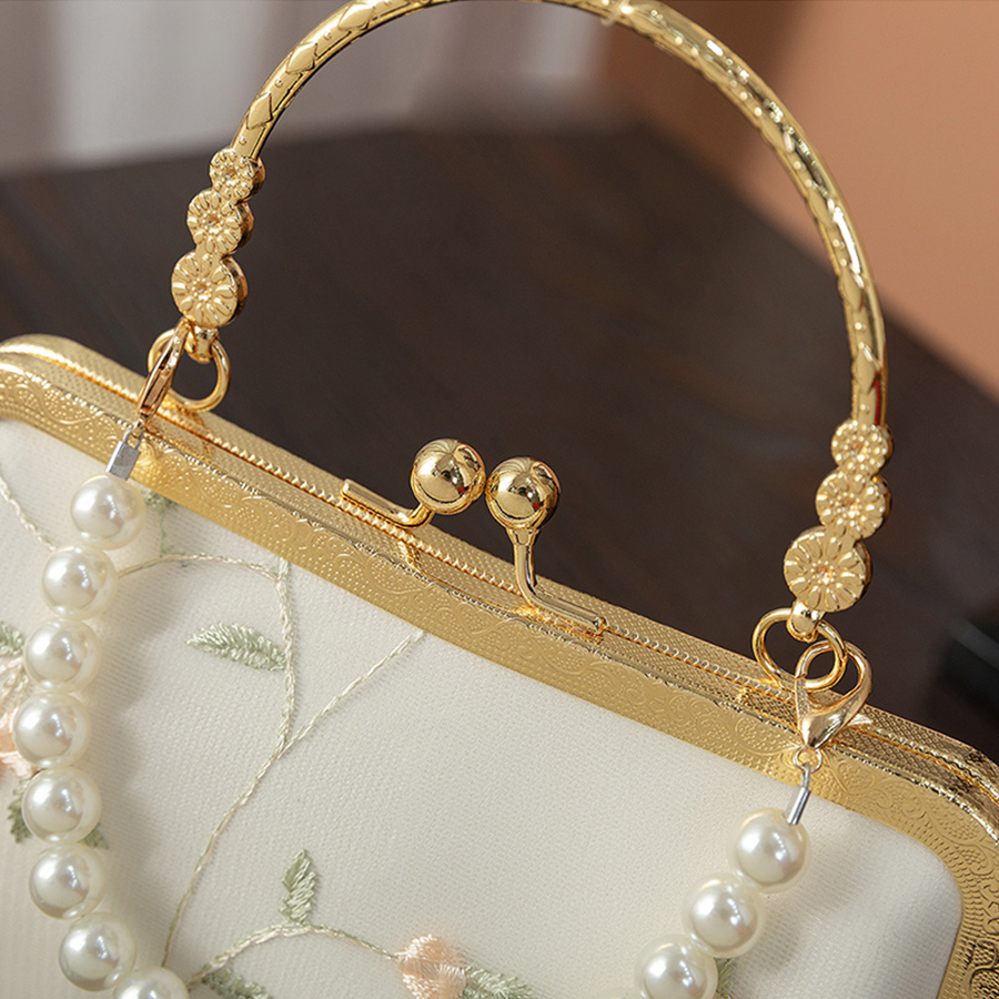 Vintage dantel nakış kadın çan - Women'S Accessories Purse incelemesi ve fiyatı