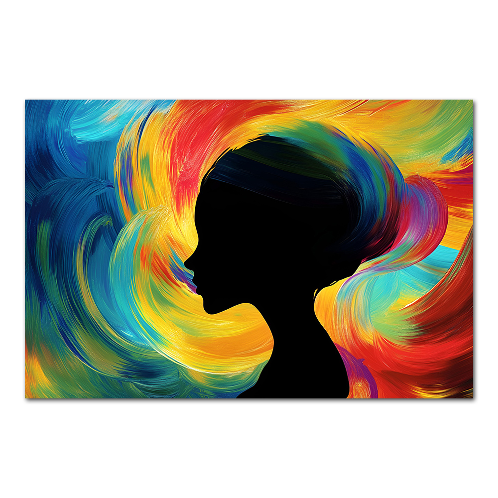 Renkli Sanat Eseri Soyut Kadın - Women Accessories Poster incelemesi ve fiyatı