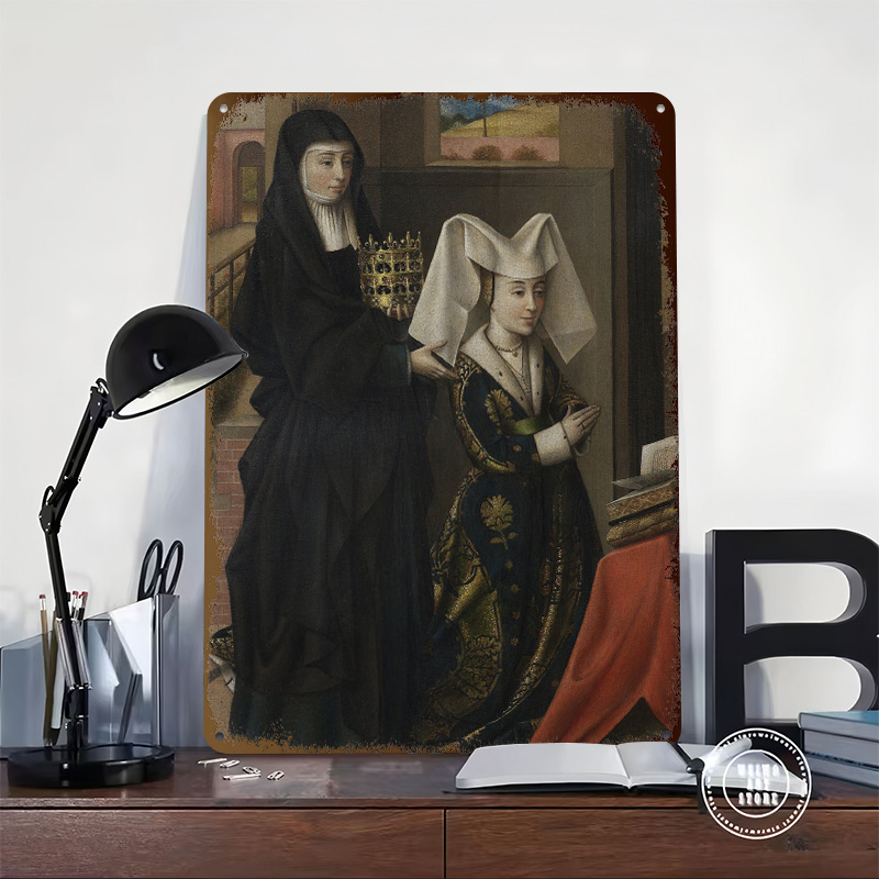 İki Kadının Dini Resmi Metal P - Women Accessories Poster incelemesi ve fiyatı