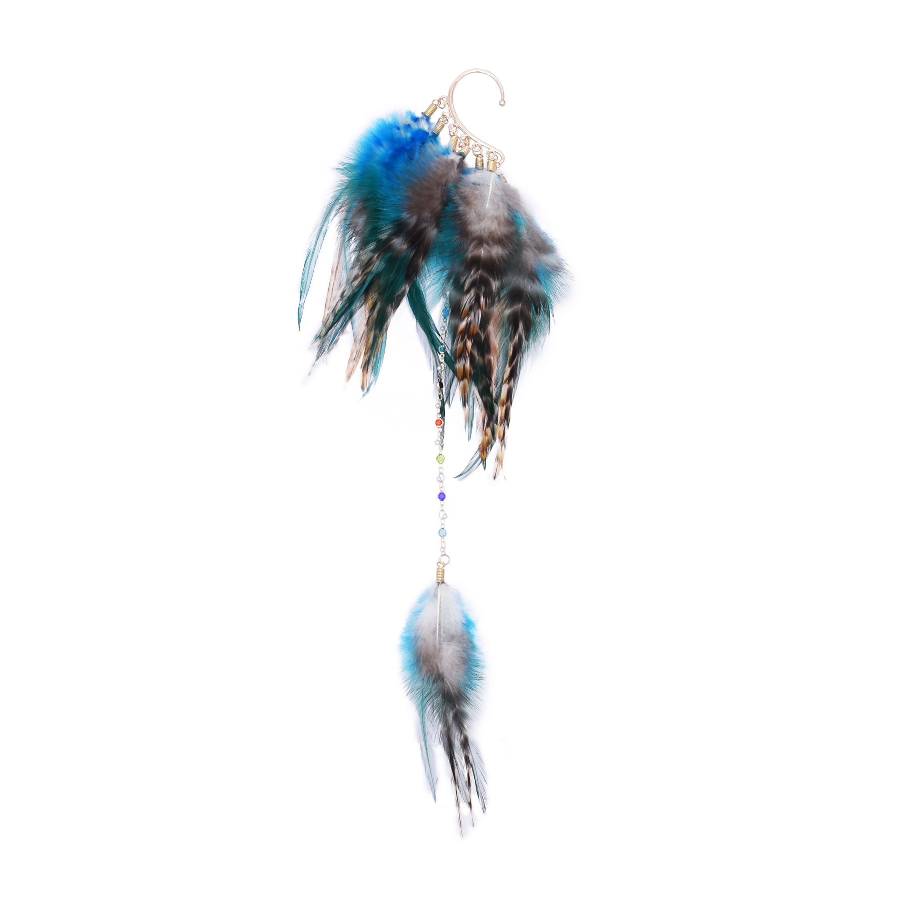 Bohem Etnik Tarz Tüy Damla Küp - Women Accessories India incelemesi ve fiyatı