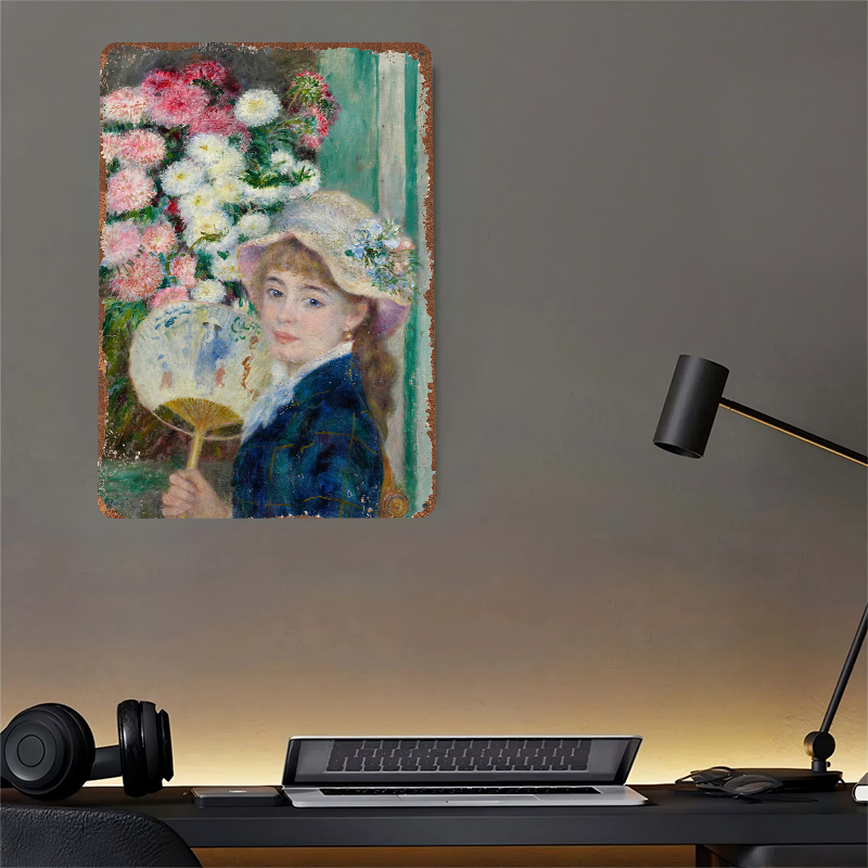 Fanlı ve Çiçekli Genç Kadın Me - Women Accessories Poster incelemesi ve fiyatı