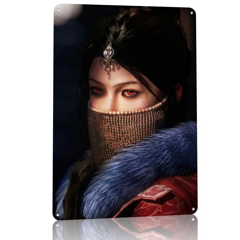Kırmızı Gözlü Gizemli Kadın Te - Women Accessories Poster incelemesi ve fiyatı