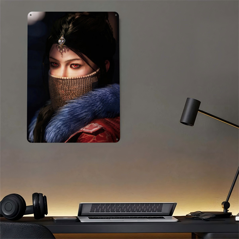 Kırmızı Gözlü Gizemli Kadın Te - Women Accessories Poster incelemesi ve fiyatı