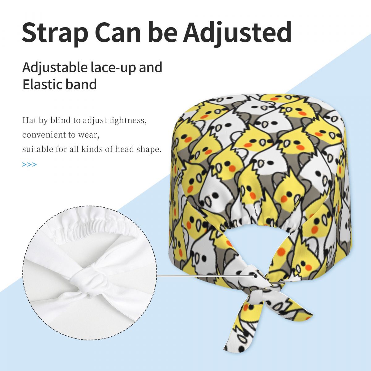 Scrub Caps Too Many Birds Cock - Women Accessories Poster incelemesi ve fiyatı
