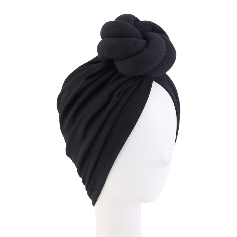 Büyük çiçek kablo düğümlü türb - Women Accessories India incelemesi ve fiyatı
