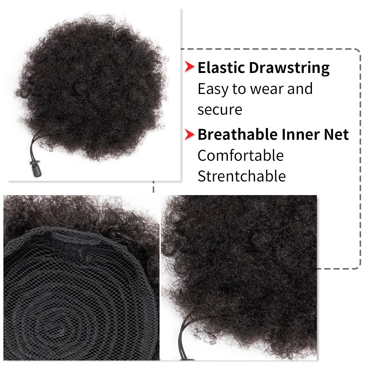 Afro Kıvırcık Topuzlar %100 Ge - Women Accessories India incelemesi ve fiyatı